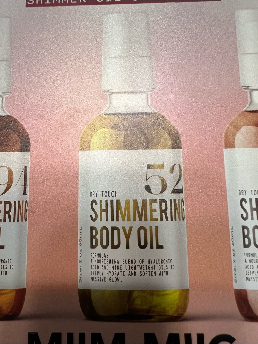 MIIM.MIIC The Glow Edit Shimmering Body Oil Trio - Pink - Picture 3 of 7